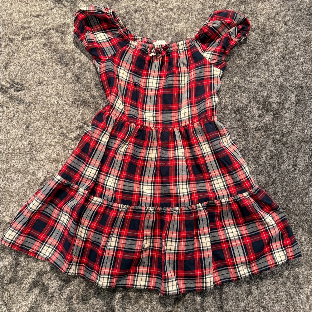 Place Red and Black Plaid Kids Dress The Children’s Place Girls Casual Dress 7/8
